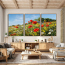 Wildflower Meadow Wall Art Canvas Print – Colorful Poppy and by MyGreatCanvas | Canvas Wall Art Prints | Photo Prints & Wall Decor