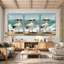 Funny Seagull Wall Art Canvas Print Beach Birds With by MyGreatCanvas | Canvas Wall Art Prints | Photo Prints & Wall Decor