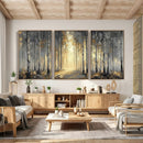 Abstract Birch Forest Wall Art Canvas Print – Modern Neutral by MyGreatCanvas | Canvas Wall Art Prints | Photo Prints & Wall Decor
