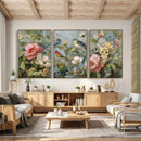 Vintage Birds and Flowers Wall Art Canvas Print, Botanical by MyGreatCanvas | Canvas Wall Art Prints | Photo Prints & Wall Decor