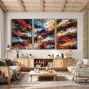 Lyrical Abstrac Wall Art Canvas Print, Orange Blue Abstract by MyGreatCanvas | Canvas Wall Art Prints | Photo Prints & Wall Decor