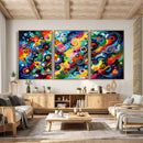 Geometric Abstract Wall Art Canvas Print, Bold Color by MyGreatCanvas | Canvas Wall Art Prints | Photo Prints & Wall Decor