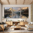 Drip Style Forest Lake Gold Art — Abstract Expressionist by MyGreatCanvas | Canvas Wall Art Prints | Photo Prints & Wall Decor