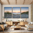 Sandy Dune Path Sunset Canvas Wall Art — Seagulls Beach by MyGreatCanvas | Canvas Wall Art Prints | Photo Prints & Wall Decor