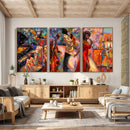 African American Jazz Singer Canvas Art — Red Dress Black by MyGreatCanvas | Canvas Wall Art Prints | Photo Prints & Wall Decor