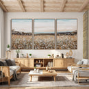Neutral Wildflower Field Canvas Wall Art — Beige Earth Tone by MyGreatCanvas | Canvas Wall Art Prints | Photo Prints & Wall Decor