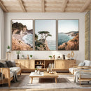 California Coast Canvas Wall Art Set, Big Sur McWay Falls by MyGreatCanvas | Canvas Wall Art Prints | Photo Prints & Wall Decor