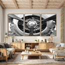 Vintage Propeller Plane Wall Art Canvas Print, Black and by MyGreatCanvas | Canvas Wall Art Prints | Photo Prints & Wall Decor