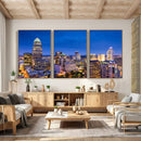 Charlotte Skyline Canvas Wall Art Print – North Carolina Cityscape Photography Print by MyGreatCanvas | Canvas Wall Art Prints | Photo Prints & Wall Decor