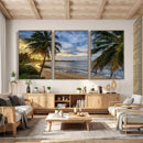 Mar Chiquita Beach Puerto Rico Canvas Wall Art, Manati Caribbean Coastal Photography Print, Tropical Ocean Sunset Decor by MyGreatCanvas | Canvas Wall Art Prints | Photo Prints & Wall Decor