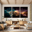 World Map and Global Flight Routes Map Canvas Wall Art, Worldwide Aviation Network Print, International Air Travel Wall Decor by MyGreatCanvas | Canvas Wall Art Prints | Photo Prints & Wall Decor