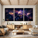 Global Flight Routes Map Canvas Wall Art, Worldwide Aviation Network Print, International Air Travel Wall Decor by MyGreatCanvas | Canvas Wall Art Prints | Photo Prints & Wall Decor