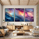 Colorful Abstract Canvas Wall Art Print, Vibrant Popup Color Art Print