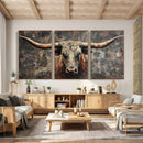Texas Longhorn Skull Canvas Wall Art Rustic Western Decor Print by MyGreatCanvas | Canvas Wall Art Prints | Photo Prints & Wall Decor