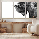 Black and White Grizzly 399 Bear Canvas Print Wall Art | by MyGreatCanvas | Canvas Wall Art Prints | Photo Prints & Wall Decor