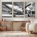 Vintage Airplane on Runway Canvas Print by MyGreatCanvas | Canvas Wall Art Prints | Photo Prints & Wall Decor