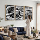 Vintage Antique Airplane Wall Art Canvas Print