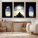 Women and Yoga Wall Art Canvas Print