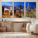 Los Angeles Night Wall Art Canvas Print