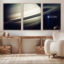 Framed Saturn Wall Art Canvas Print
