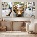 Charging Bull Wall Art Canvas Print