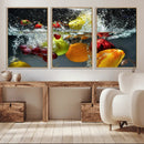 Kithen Vegetables World Wall Art Canvas Print