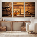 Rustic Whiskey and Barrel Canvas Print by MyGreatCanvas | Canvas Wall Art Prints | Photo Prints & Wall Decor