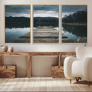 Wooden Bridge Near Lake Wall Art Canvas Print by MyGreatCanvas | Canvas Wall Art Prints | Photo Prints & Wall Decor