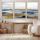 Abstract Landscape Wall Art Canvas | 3 Panel Modern Blue, by MyGreatCanvas | Canvas Wall Art Prints | Photo Prints & Wall Decor