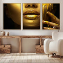Gold and Women Wall Art Canvas Print by MyGreatCanvas | Canvas Wall Art Prints | Photo Prints & Wall Decor
