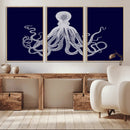 Blue Octopus Wall Art Canvas Print by MyGreatCanvas | Canvas Wall Art Prints | Photo Prints & Wall Decor