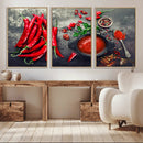 Red Pepper Kitchen and Restaurant Wall Wall Art, Red Pepper by MyGreatCanvas | Canvas Wall Art Prints | Photo Prints & Wall Decor