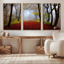 Foggy Forest Wall Art Landscape Canvas Print