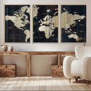 World Map Canvas Print – Detailed Map of the World Wall Art by MyGreatCanvas | Canvas Wall Art Prints | Photo Prints & Wall Decor