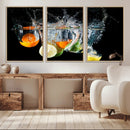 Kitchen Wall Art, Kitchen Fruits Art Canvas Print