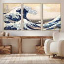 Wall Art Kanagawa Canvas Artwork Abstract Print