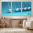 Wall Art Newton's Cradle Canvas Print, Framed Newton Cradle