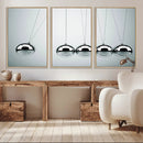 Newton's Cradle Wall Art Canvas Print, Framed Newton Cradle