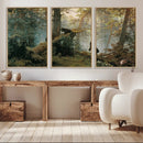 Baby Bears in Forest Wall Art Canvas Print by MyGreatCanvas | Canvas Wall Art Prints | Photo Prints & Wall Decor