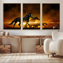 Horse Wall Art Canvas Print, Multi Panel Animal Canvas Print