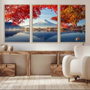 Mount Fuji Canvas Wall Art Japan Autumn Mountain Canvas