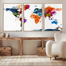 World Map Canvas Print – Detailed Map of the World Wall Art by MyGreatCanvas | Canvas Wall Art Prints | Photo Prints & Wall Decor