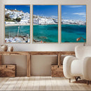 Santorini Wall Art Canvas Print