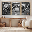 American Football Wall Art Canvas Print Framed Stadium Sport