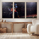 American Football Wall Art Canvas Print, Stadium Sport Wall