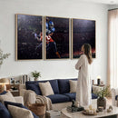 American Football Wall Art Canvas Print, Stadium Sport Wall