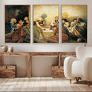 Last Supper Wall Art Canvas Print, Framed Jesus Painting Art