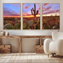 Arizona Desert Sunset Wall Art Canvas Print by MyGreatCanvas | Canvas Wall Art Prints | Photo Prints & Wall Decor