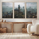 Disney Castle Wall Art Canvas Print, Living Kids Home Room