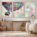 Up Pixar Poster, Look Up Pixar Wall Art, Up Pixar Canvas,